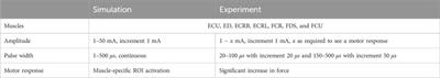 Simulation of FES on the forearm with muscle-specific activation resolution